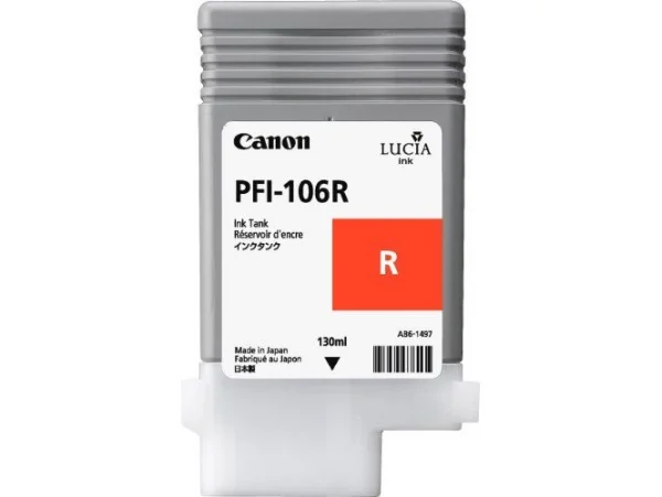 Inkoustová náplň Canon PFI-106 červená 130 ml