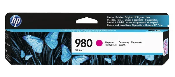 Inkoustová náplň HP 980 purpurová D8J08A