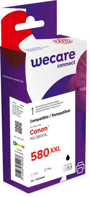 Inkoustová náplň Canon PGi-580XXLBK černá 25 ml pigmentovaná