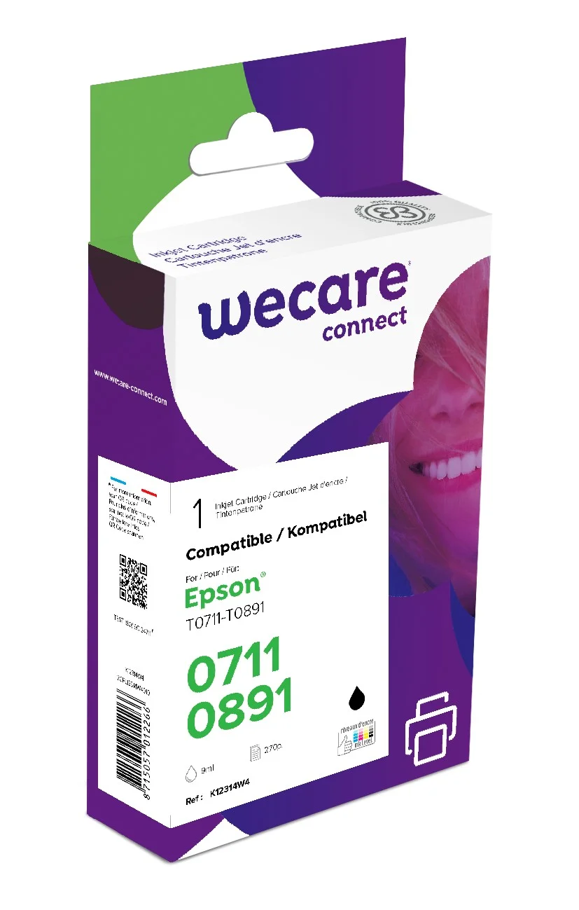 Inkoustová náplň EPSON C13T07114012 černá 9 ml pigmentovaná