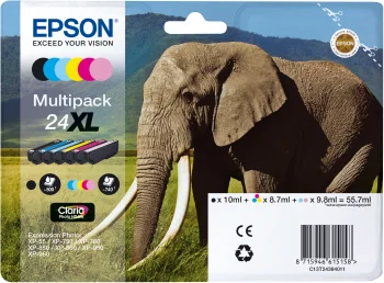 Inkoustová náplň Epson 24XL Claria Photo HD barevná sada
