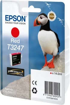 Inkoustová náplň EPSON T3247 červená 14 ml