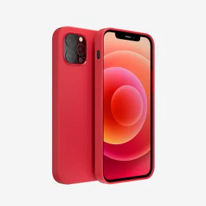 ER POWER Silikonový kryt CARNEVAL SNAP pro iPhone 14 s MagSafe - Červená - obrázek 2
