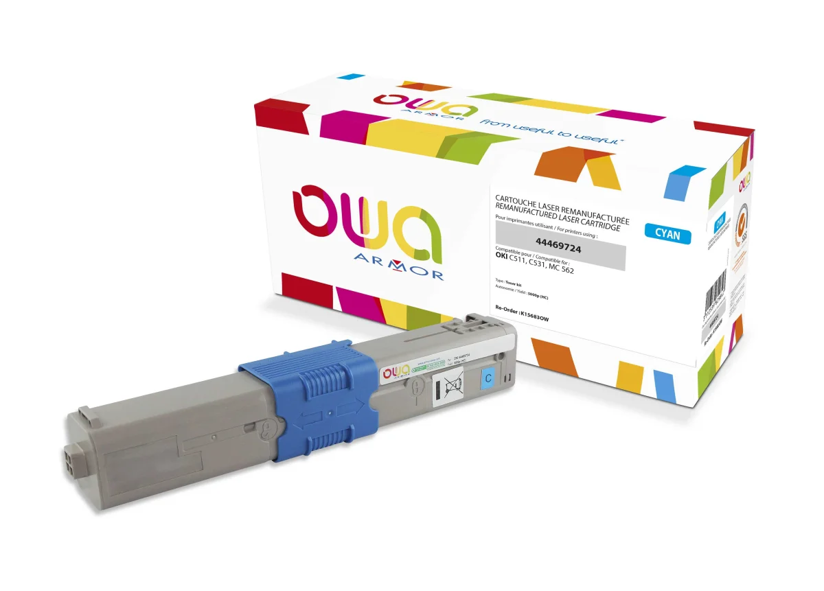 Toner OKI 44469724 azurový 5000 stran (Armor)