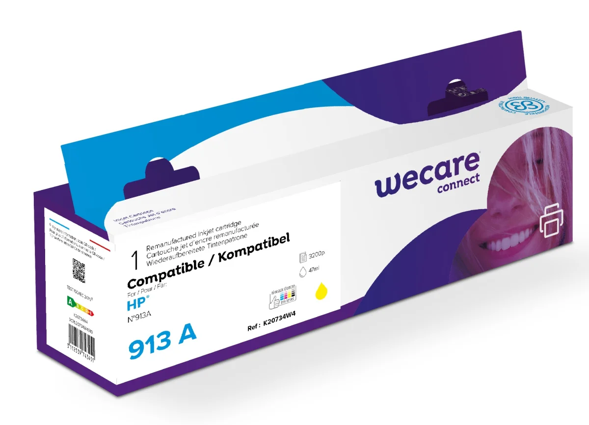 Inkoustová náplň HP F6T79AE žlutá 47 ml (ARMOR)