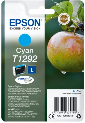 Inkoustová náplň Epson T1292 azurová 7 ml DURABrite Ultra