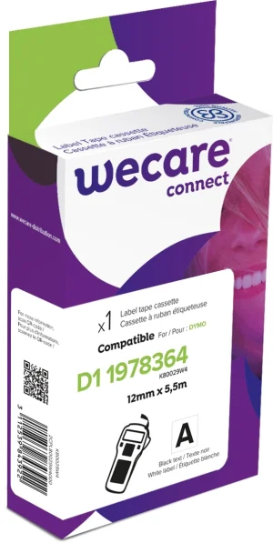 WECARE ARMOR páska kompatibilní s DYMO 1978364,SB/W,12MM*5,5M