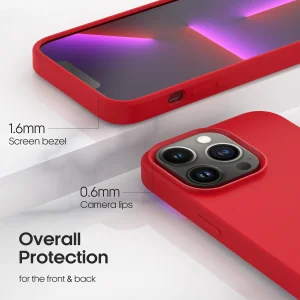 Silikonový kryt CARNEVAL SNAP pro iPhone 14 plus s MagSafe - červená - obrázek 2