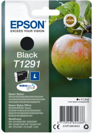 Epson Singlepack Black T1291 DURABrite Ultra Ink