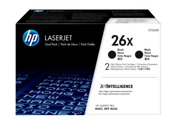 Toner HP CF226X černý 9000 stran velká kapacita 2ks