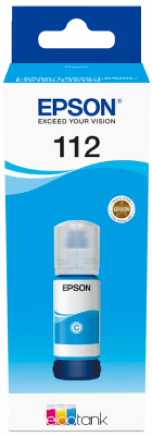 Epson 112 EcoTank Pigment Cyan ink bottle