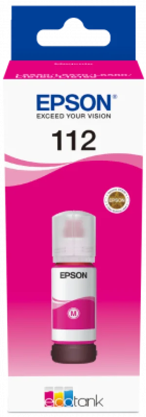 Epson 112 EcoTank Pigment Magenta ink bottle