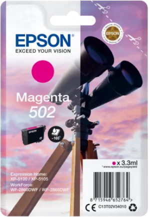 Inkoustová náplň Epson 502 purpurová