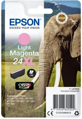 Epson Singl. Light Magenta 24XL Claria Photo Ink
