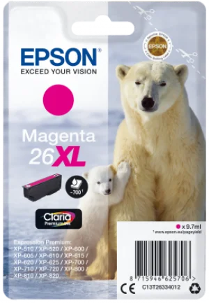 Inkoustová náplň Epson 26XL purpurová Claria Premium