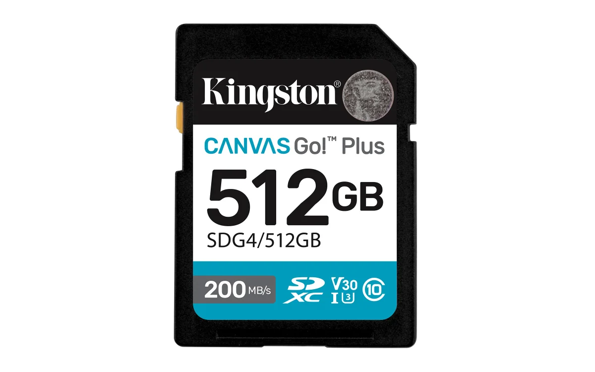 Kingston Canvas Go Plus/SDXC/512GB/UHS-I U3 / Class 10