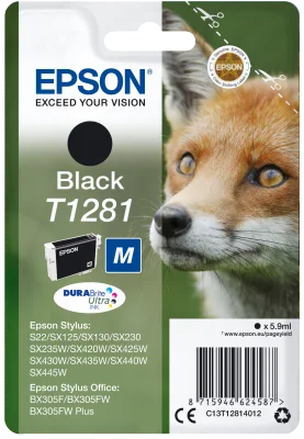 Epson Singlepack Black T1281 DURABrite Ultra Ink