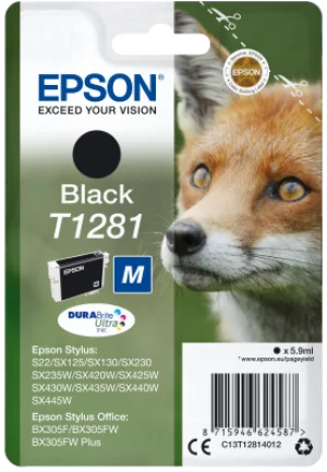Epson Singlepack Black T1281 DURABrite Ultra Ink
