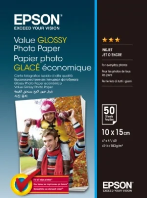 EPSON Value Glossy Photo Paper 10x15cm 50 sheet