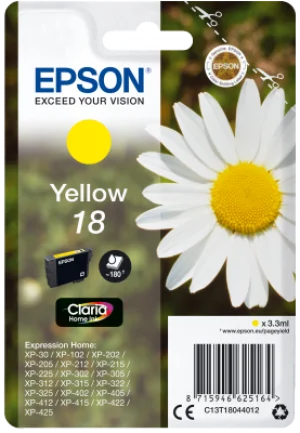Inkoustová náplň Epson 18 Claria Home žlutá