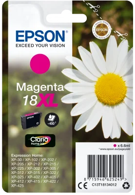 Inkoustová náplň Epson 18XL T1813 purpurová 6,6 ml Claria Home