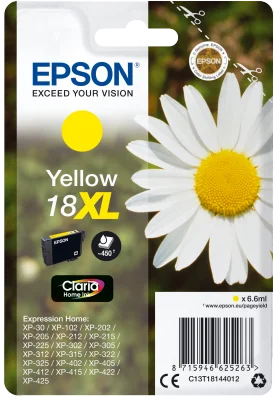 Inkoustová náplň Epson 18XL žlutá Claria Home