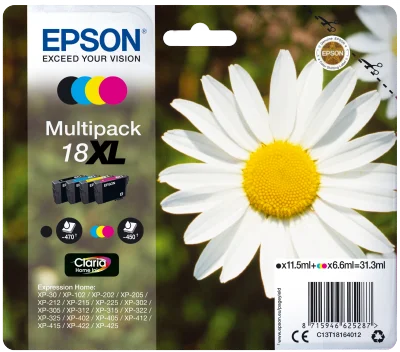 Inkoustová náplň Epson 18XL T1816 Claria Home multipack 4 barvy