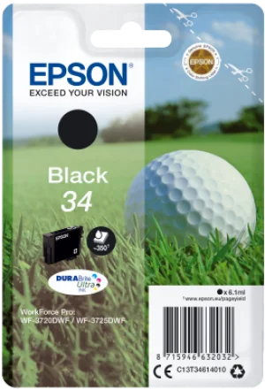 Epson Singlepack Black 34 DURABrite Ultra Ink