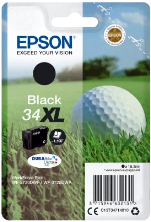 Epson Singlepack Black 34XL DURABrite Ultra Ink