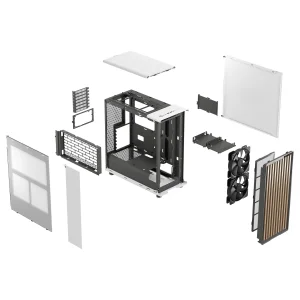 Fractal Design North Chalk White/Midi Tower/Bílá - obrázek 10