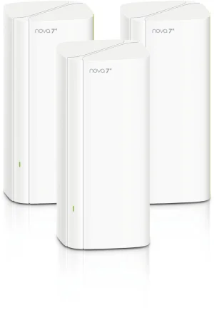 Tenda Nova EE3 Pro (3-pack) WiFi7 BE3600 Mesh Gigabit system, 9x GLAN/GWAN, WPA3, VPN, CZ app - obrázek 2