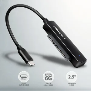 AXAGON ADSA-FP2C, USB-C 5Gbps - SATA 6G 2.5" SSD/HDD SLIM adaptér - obrázek 5