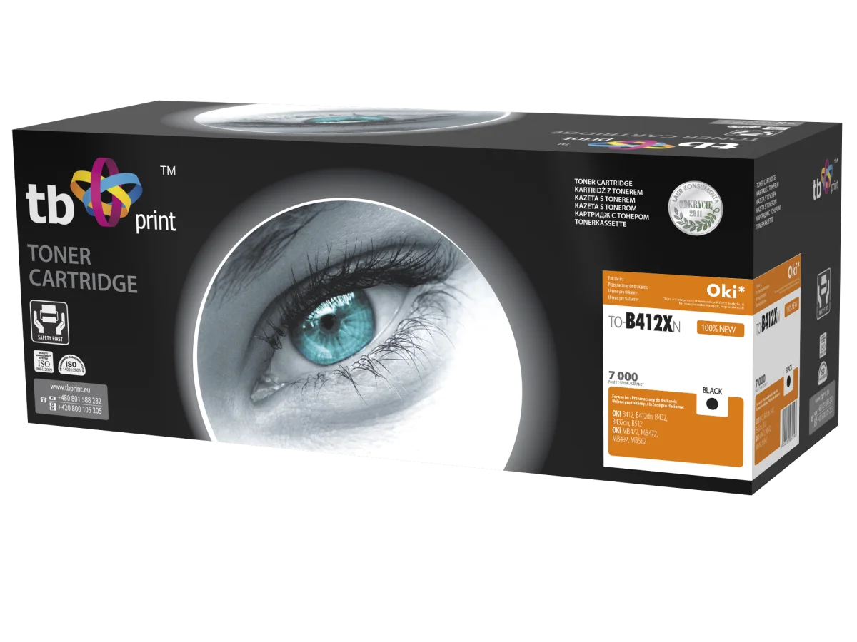 Toner TB kompat. s OKI B412/B432, Black, new 412XN
