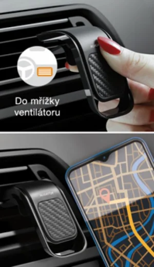 ALIGATOR Magnetický držák do auta HA15 Carbon, univerzální - obrázek 2