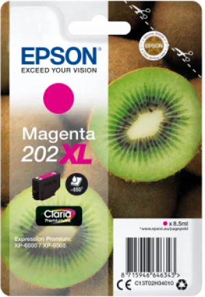 EPSON singlepack,Magenta 202XL,Premium Ink,XL