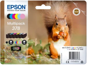 Inkoustová náplň Epson 378 šestibarevná Claria Photo HD