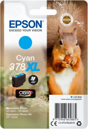 Epson Singlepack Cyan 378 XL Claria Photo HD Ink