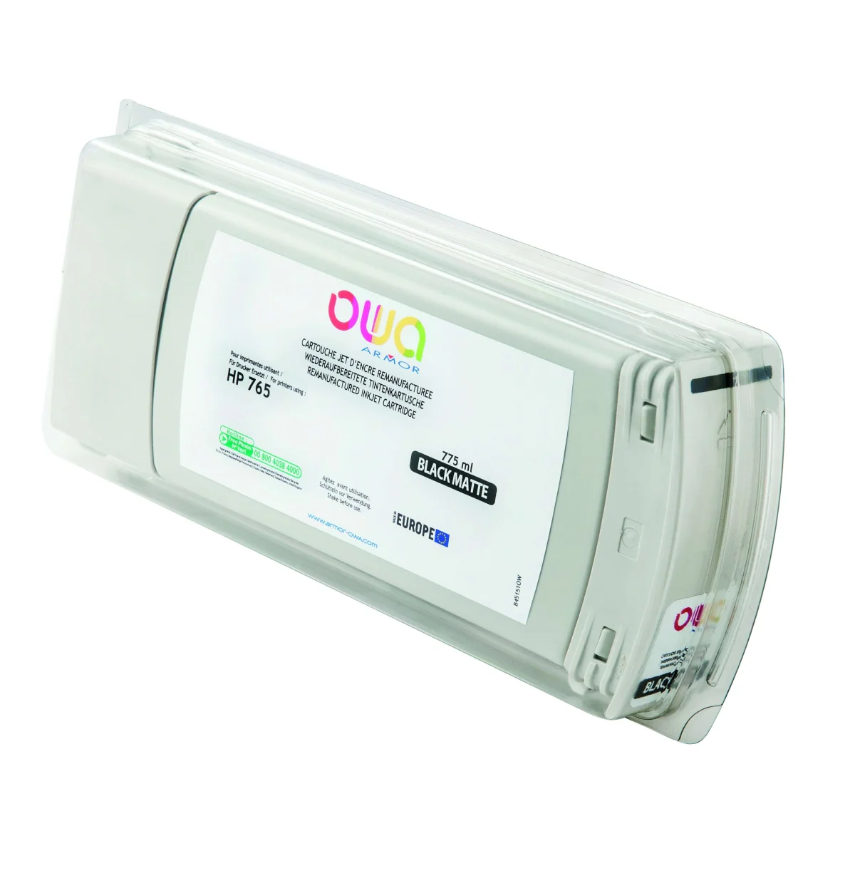 Inkoustová náplň HP DJ T7200 černá mat 775 ml (Armor)
