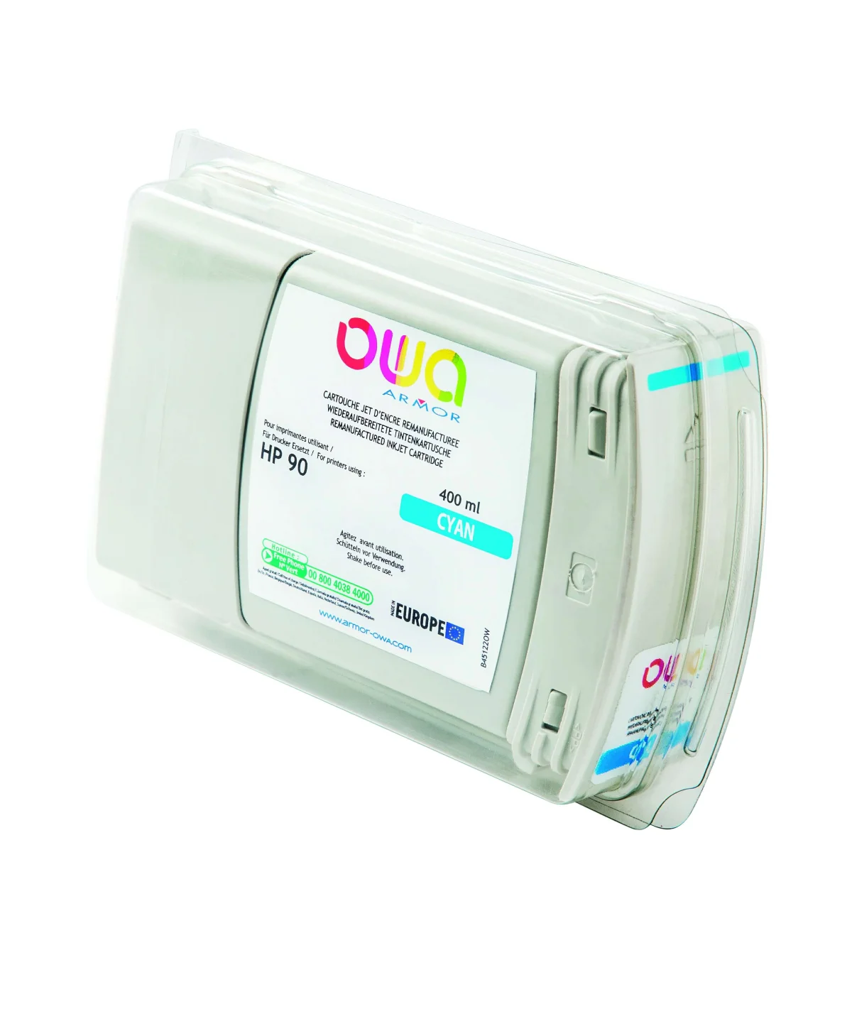 Inkoustová náplň HP C5061A azurová 400 ml Design Jet 4000