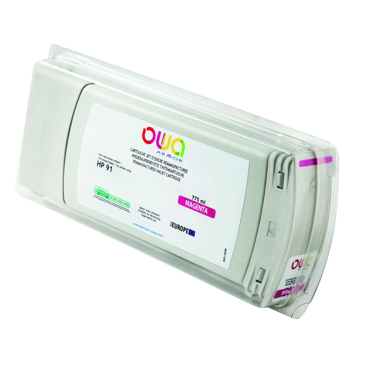 Inkoustová náplň HP DJ Z6100 purpurová 775 ml (ARMOR)