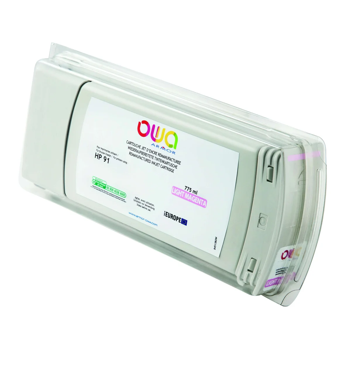 Inkoustová náplň HP DJ Z6100 C9471A světle purpurová 775 ml