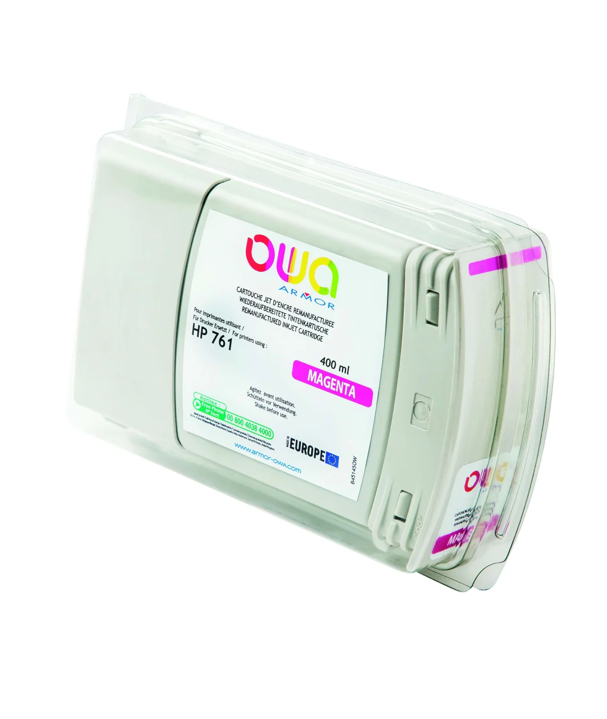 Inkoustová náplň HP DJ T7100 purpurová 400 ml CM993A
