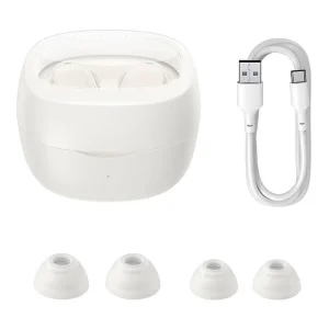 Baseus Bluetooth sluchátka Bowie WM02 bílá - obrázek 3