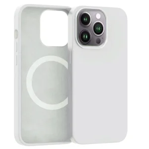 ER POWER Silikonový kryt CARNEVAL SNAP pro iPhone 14 Pro Max s MagSafe - bílá