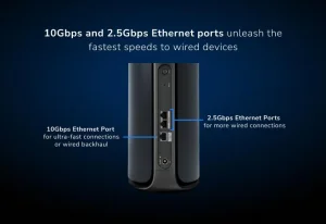 NETGEAR ORBI9 QB WiFi 7 satelit černý - obrázek 2