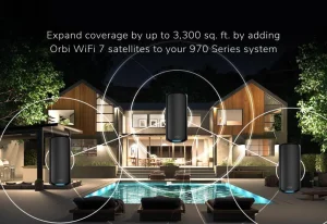 NETGEAR ORBI9 QB WiFi 7 satelit černý - obrázek 3