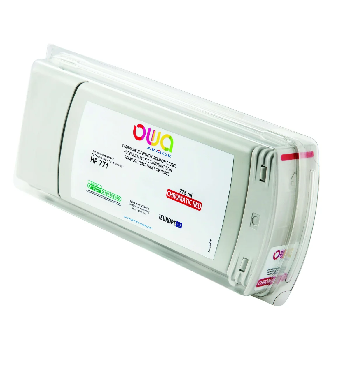 Inkoustová náplň HP B6Y08A červená 775 ml Designjet Z 6200