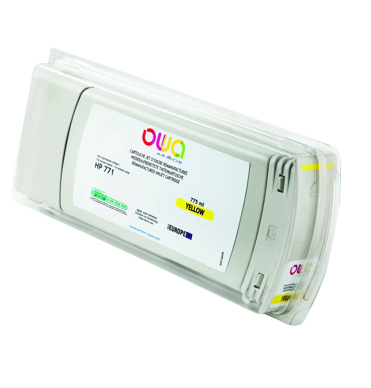 Inkoustová náplň HP DJ Z 6200 B6Y10A žlutá 775 ml