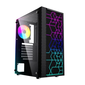 Gembird Computer Fornax 2500 ARGB/Midi Tower/Transpar./Černá - obrázek 2