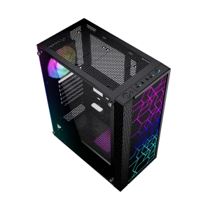 Gembird Computer Fornax 2500 ARGB/Midi Tower/Transpar./Černá - obrázek 5